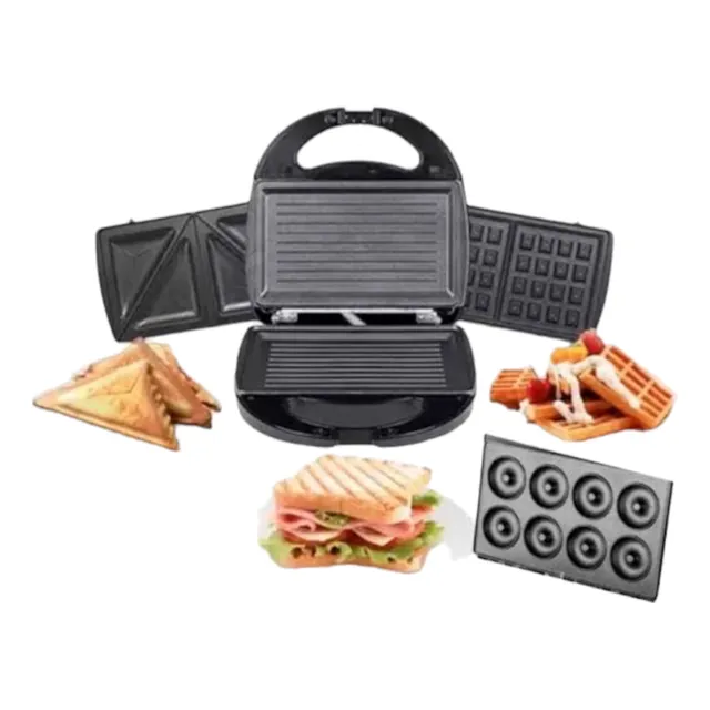 Maquina Raf 4 En 1, Sándwiches, Parrilla, Donas Y Waffles