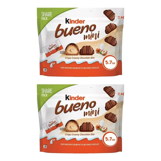 Kinder Bueno Bites 2 Bolsas De 162g C/u Producto