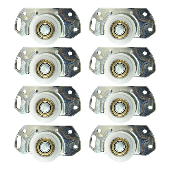 8un Roldana Inferior 33mm Guarda Roupa Porta Correr Sobrepor