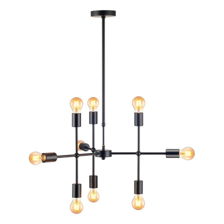 Luminaria Pendente Led Hash E27 Preto Fosco Em Aço Cod: 489410000 Deluxe By Avant Luminaria Pendente Led Hash E27 Preto Fosco Em Aço Cod: 489410000 Deluxe By Avant
