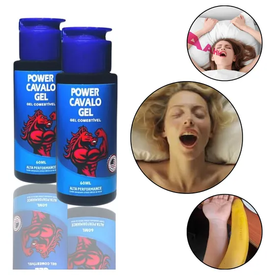 Kit Com 2 Power Cavalo Gel - Gel Dilatador De Saco E Vaso