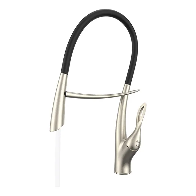 Bari Serie Airone - Grifería Para Fregadero Brush Nickel