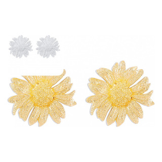 Pendientes De Tuerca Con Forma De Girasol, Estilo Boho Chic, Pendientes De Tuerca Con Forma De Girasol, Estilo Boho Chic,
