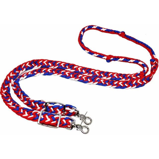 Cuerda Trenzada Nailon Trenzado Color Rojo Blanco Azul
