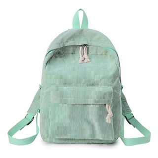 Nuevo Mochila Escolar Estilo Fresa De Tela De Pana Suave P/mujer Nuevo Mochila Escolar Estilo Fresa De Tela De Pana Suave P/mujer