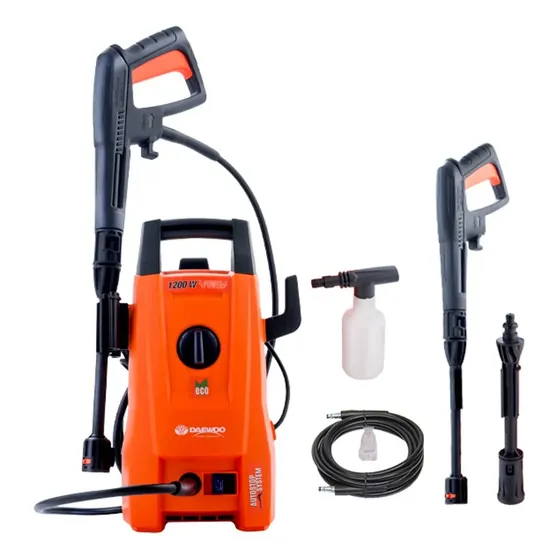 Hidrolavadora eléctrica Daewoo Eco DAX1130 Naranja y Negra 110/220V 50Hz/60Hz