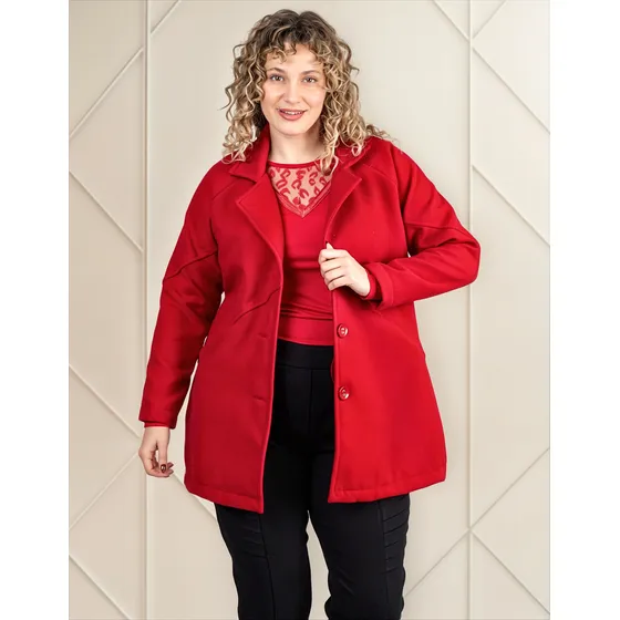 Saco Paño Mujer Onara Iris Invierno Abrigo Talle Grande