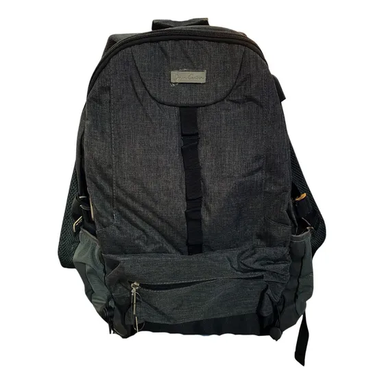 Mochila Jean Cartier Urbana Notebook Color Gris Oscuro Diseño De La Tela Lisa