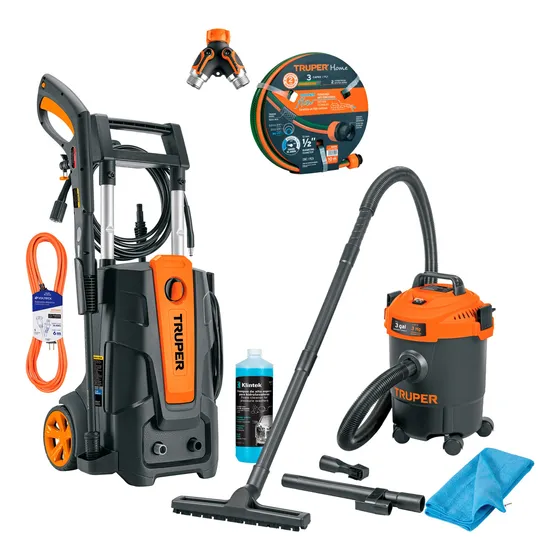 Kit Hidrolavadora Karcher 2000psi + Manguera 15m + Extension