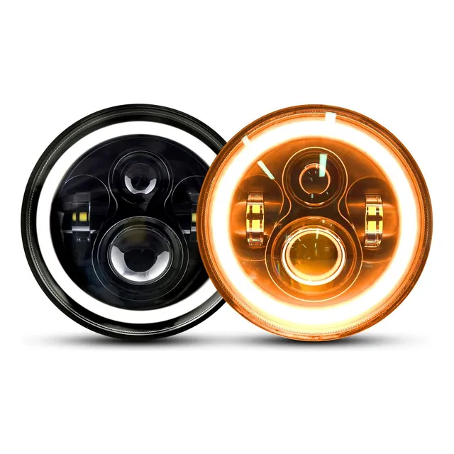 Faros Led Ojo Angel 7 Pulgadas Samurai Jeep Montero Mustang