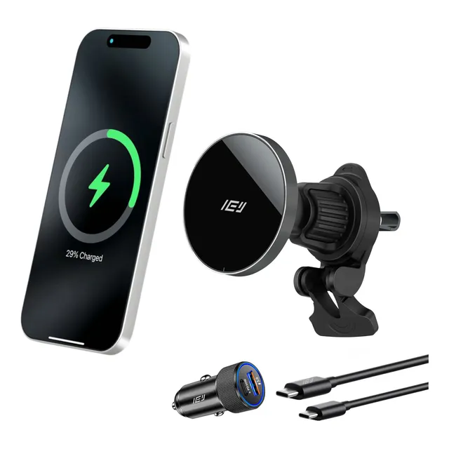 Soporte Cargador Inalámbrico Magnético Auto + Adaptador 20w