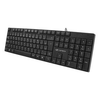 Teclado Basico Usb Multimidia Kb M11 Preto C3 Tech Cabo 2m Teclado Basico Usb Multimidia Kb M11 Preto C3 Tech Cabo 2m