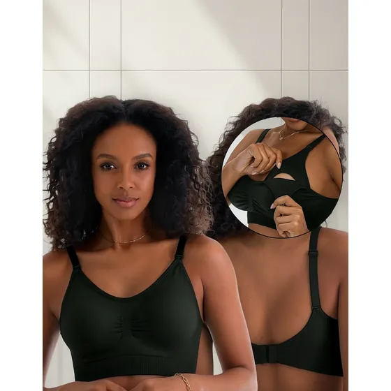 Kit 2 Sutiã Amamentação Com Bojo Abertura Frontal Zee Rucci