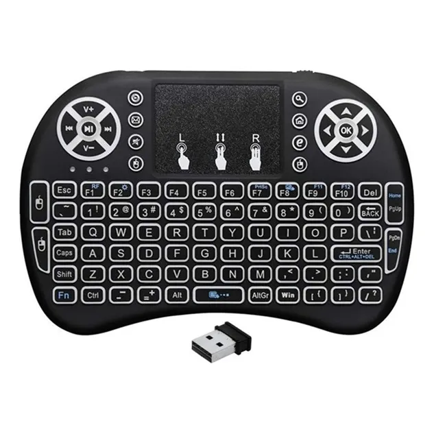 Mini Teclado Inalambrico Retroiluminado Con Panel Tactil