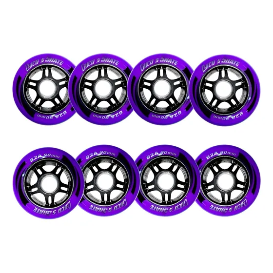 Ruedas Para Patines Goma X8 Unidades 80mm, 84mm 90mm 100mm