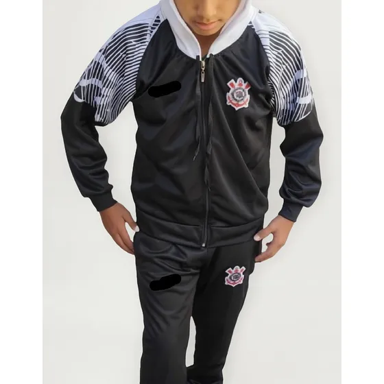 Conjunto Agasalho Casaco E Calça Esportivo Juvenil Time