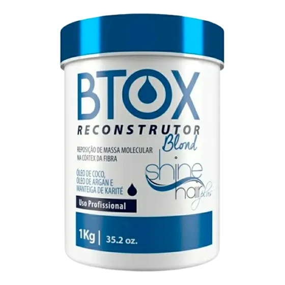 Btox Reconstrutor Matizador Loiro Platinum Shine Hair 1kg