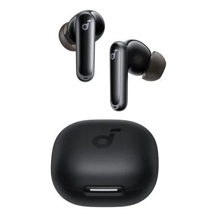 Audífonos soundcore P40i Inalámbricos Cancelación de Ruido Bajos Profundos 60 Horas de Reproducción Estuche 2-en-1 IPX5 Llamadas Inalámbricos Color Negro