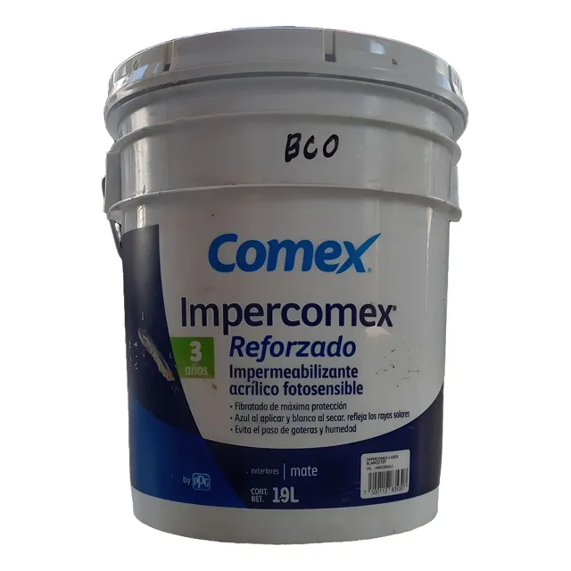 Impermeabilizante Comex Reforzado Fibratado 19 Lts Blanco