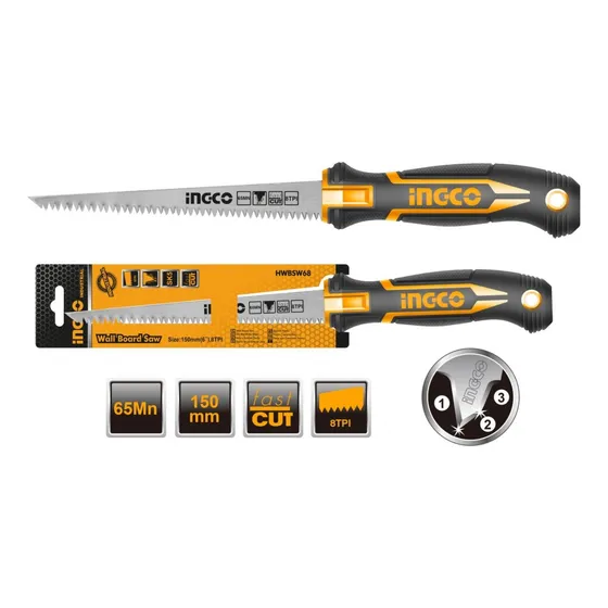 Sierra Serrucho Yeso Recta Eco 150mm Ingco Hwbsw628c