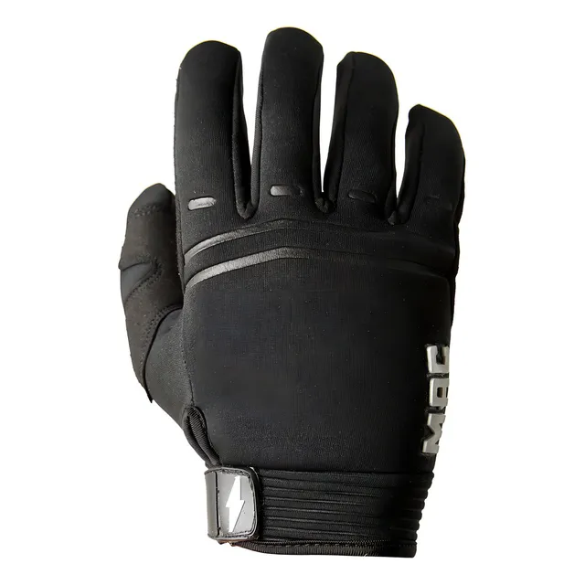 Guantes Moto Invierno Cuero Neoprene Mac Atomic Negro Color - Talle Xl