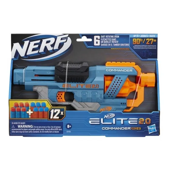 Nerf Elite 2.0 Commander lanzador 12 dardos 8+ años