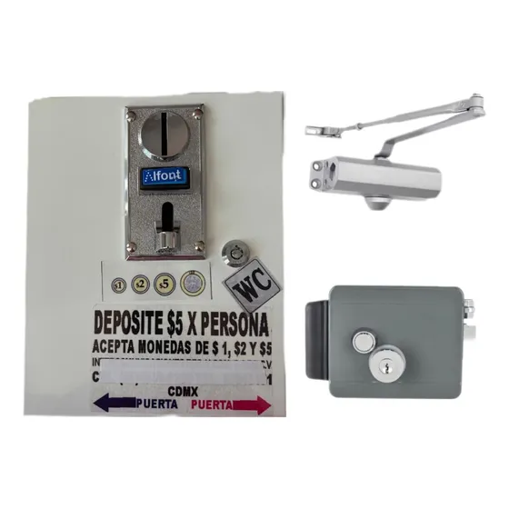 Control De Acceso Para Baños Públicos Cobro Multimonedas