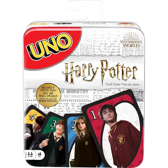 Uno Juego Cartas Mattel Games Harry Potter En Lata De Lujo