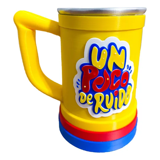 Chopera de cerveza Genérica Un Poco de Ruido amarillo para 500mL