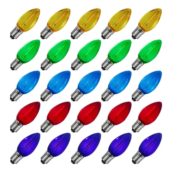 Bombillas Navideñas Multicolor Fonusty C9, Bombillas De De