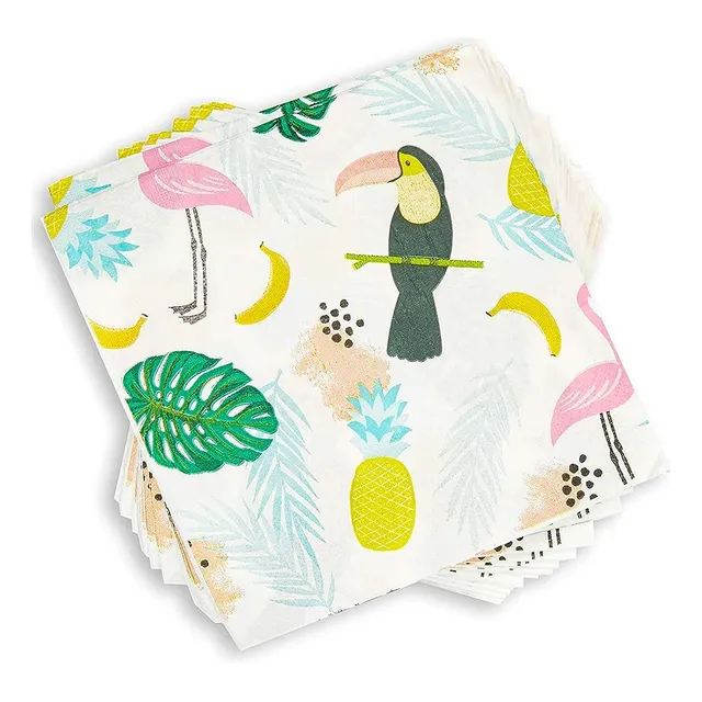 Servilletas De Papel Tropicales Para Fiesta De Cumpleaños (6