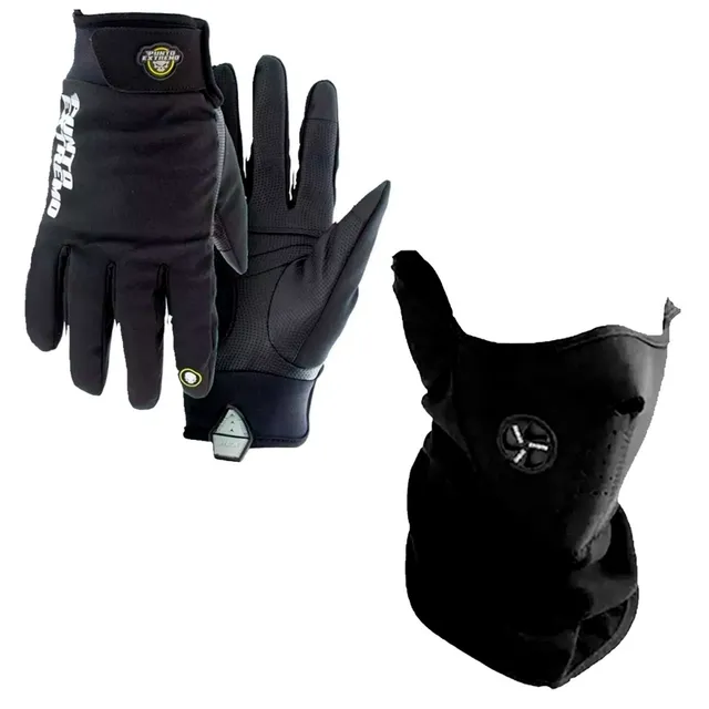 Guantes Neoprene Termicos Impermeable Invierno + Cuello Fas