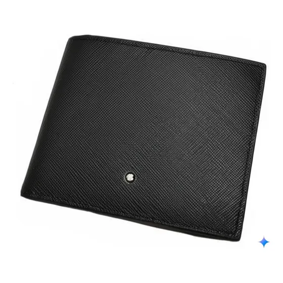 Billetera Montblanc Negro Rayas