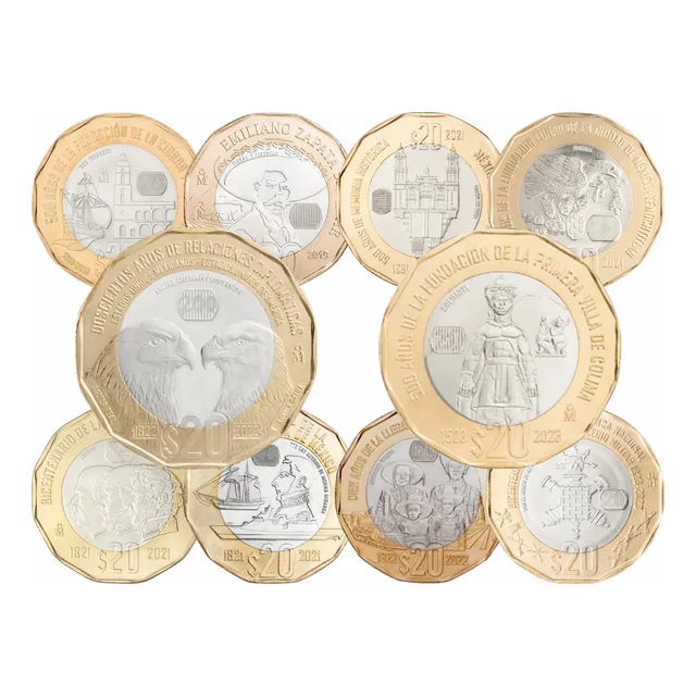 Moneda De 20 Pesos Conmemorativa Dodecagonal ¿cuál Le Falta?