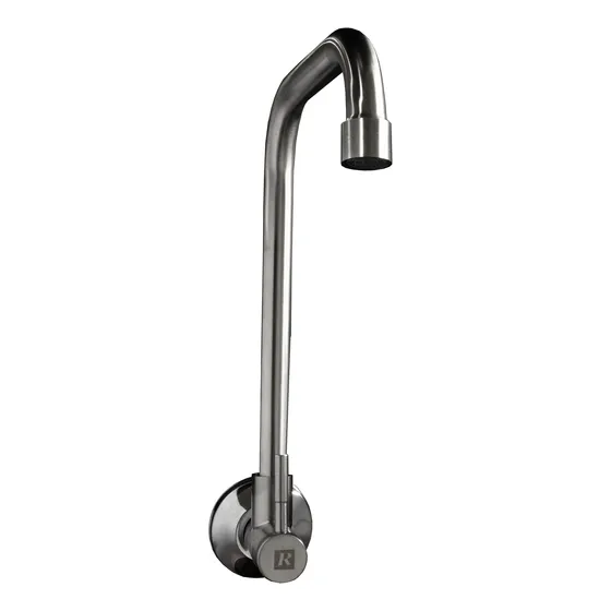 Grifo Unitario Pared Alto Inoxidable Pico U Palito Rimontti