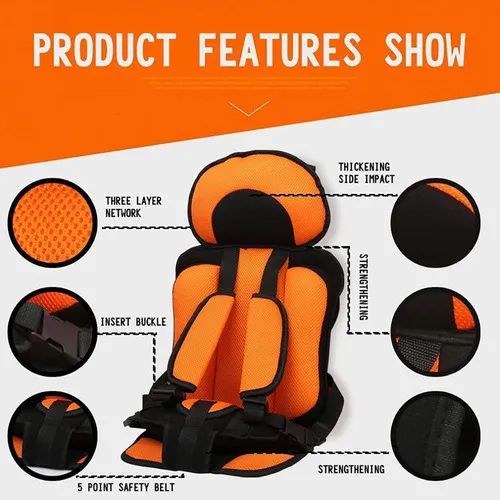 2024 Cojín De Asiento De Coche Portátil Para Niños