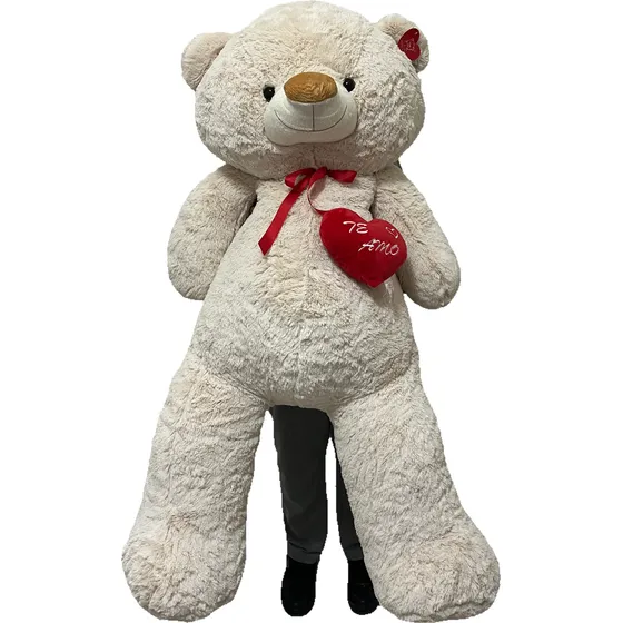 Osos De Peluche Gigantes 130 Cm Corazón Bordado Envío Gratis