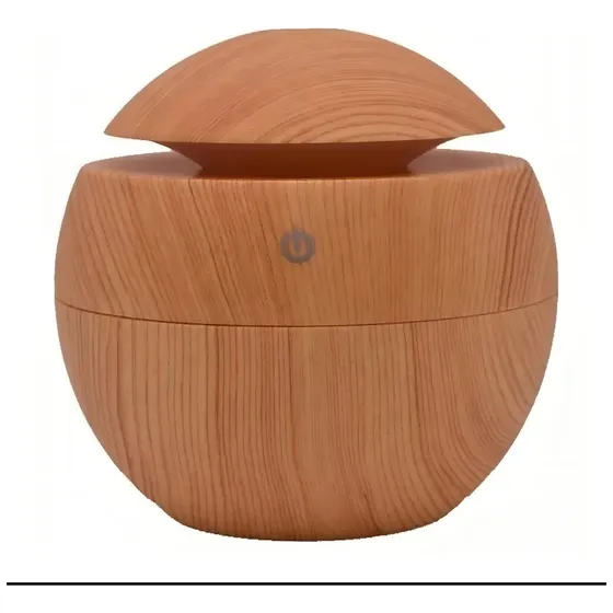 Humidificador Difusor Ultrasónico Aromaterapia Tipo Bola Led Color Madera Claro