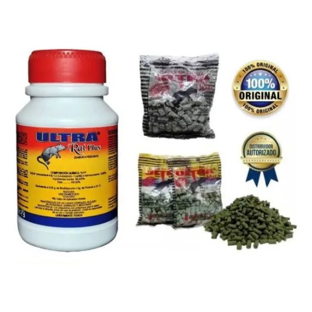 Cebo Raticida Ultragrovel 150g Para Ratas Y Ratones