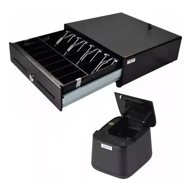 Combo Pos Cajon Monedero Metalico Sat Impresora 58mm Termica