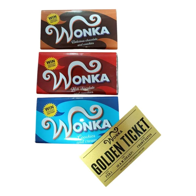 Chocolate Wonka Pack 3 Barras