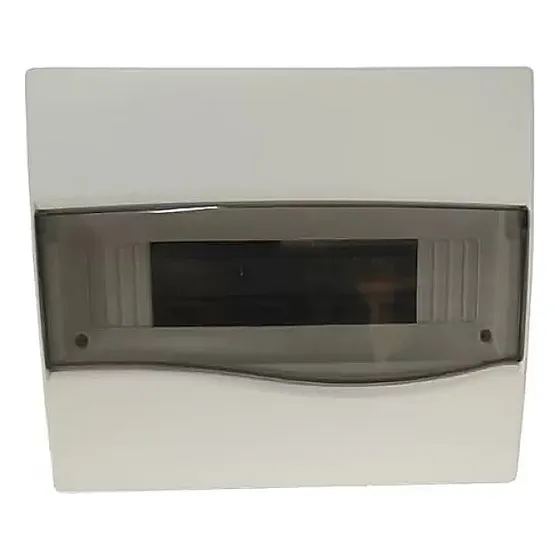 Tablero De Embutir 8 Módulos Tapa Transparente
