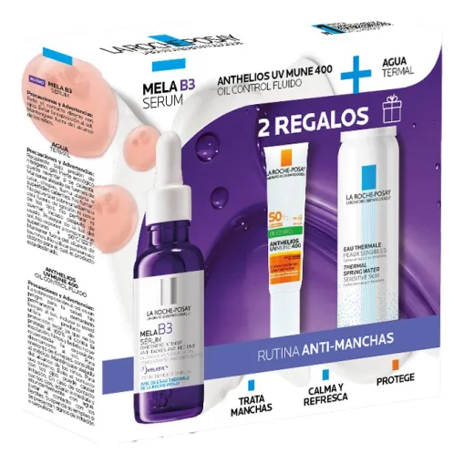 Pack Completo Mela B3 La Roche Posay- Anthelios +agua Termal