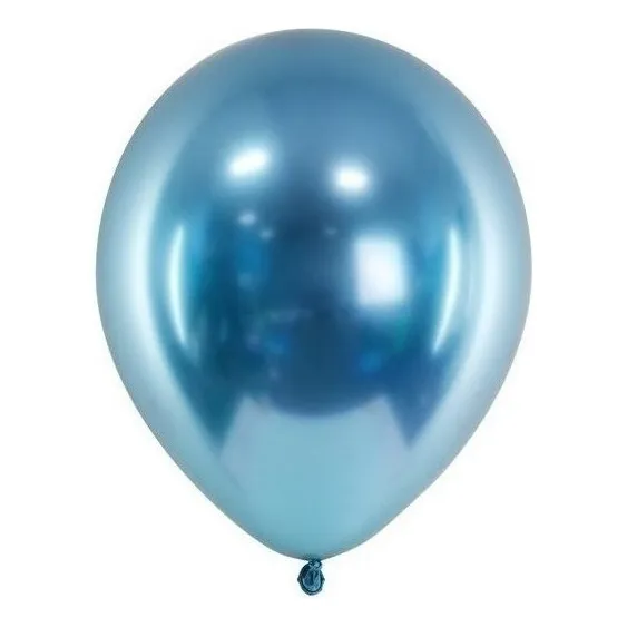 Globos Bombas Látex Cromados Espejo  R12 X20 Unidades
