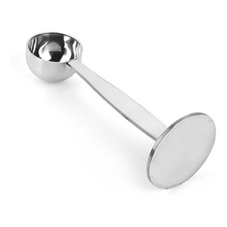 2 En 1 Cuchara Dosificadora De 7g, Tamper De 50mm Acero Inox 2 En 1 Cuchara Dosificadora De 7g, Tamper De 50mm Acero Inox