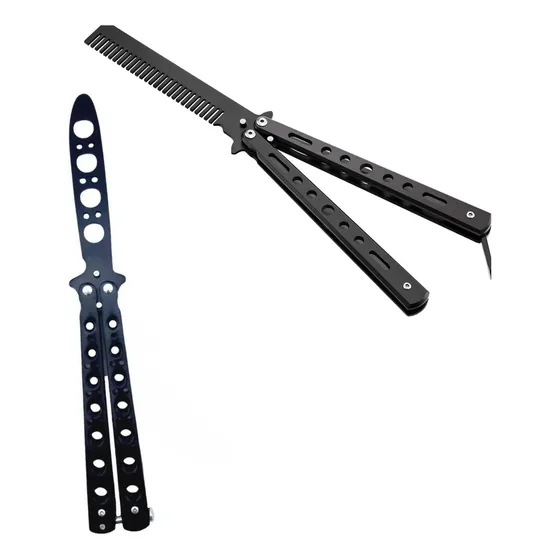Kit Pente Butterfly  + Butterfly Balisong Deluxe Treino