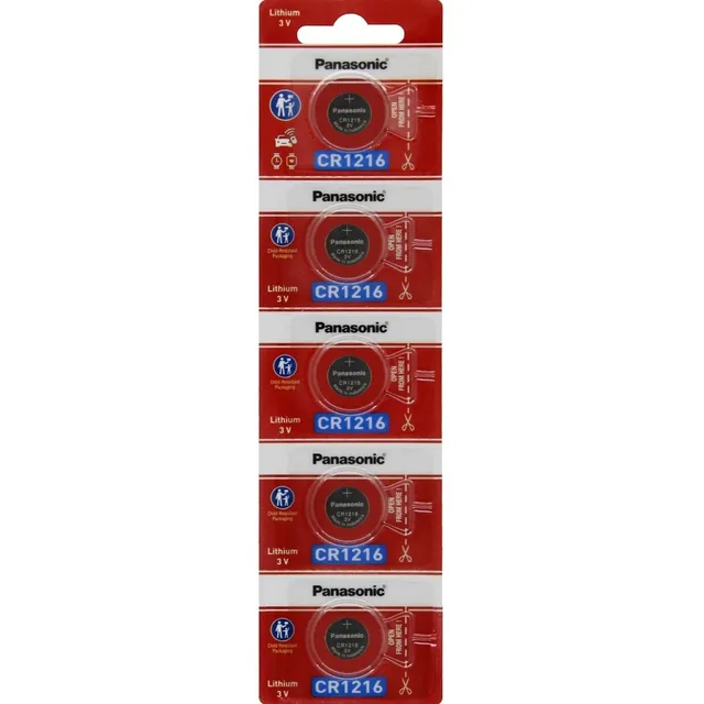 Pilas Boton Cr1216 Panasonic 1216 3v - Pack X 10 Unidades