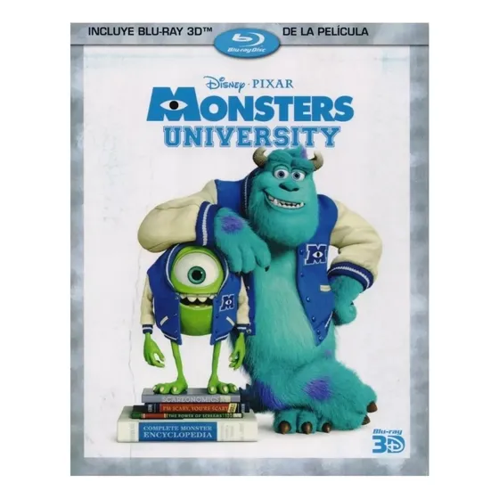 Monsters University Disney Pixar Pelicula Blu-ray 3d