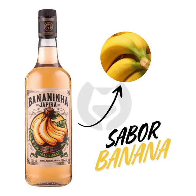 Licor De Banana Bananinha Japira Premium Fino Original 935ml