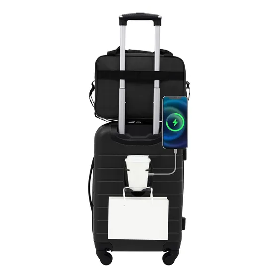 Juego De Equipaje Wrangler, 2 Piezas, Con Porta Taza Y Usb